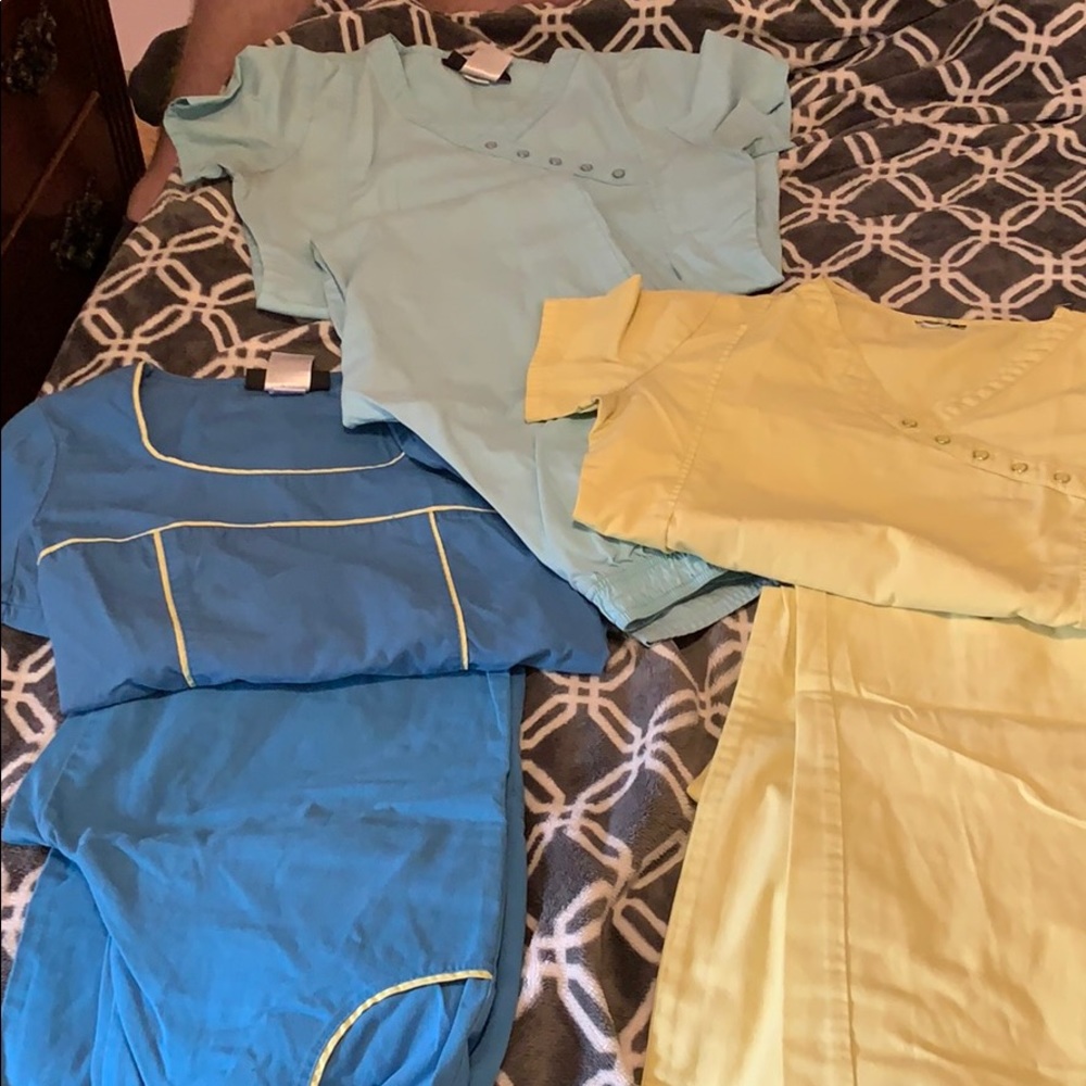 3 baby phat scrubs sets